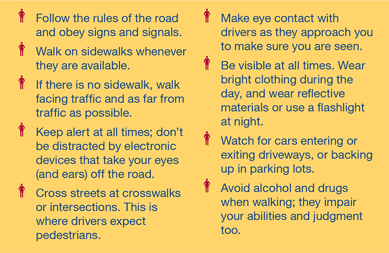 Pedestrian Safety Tips